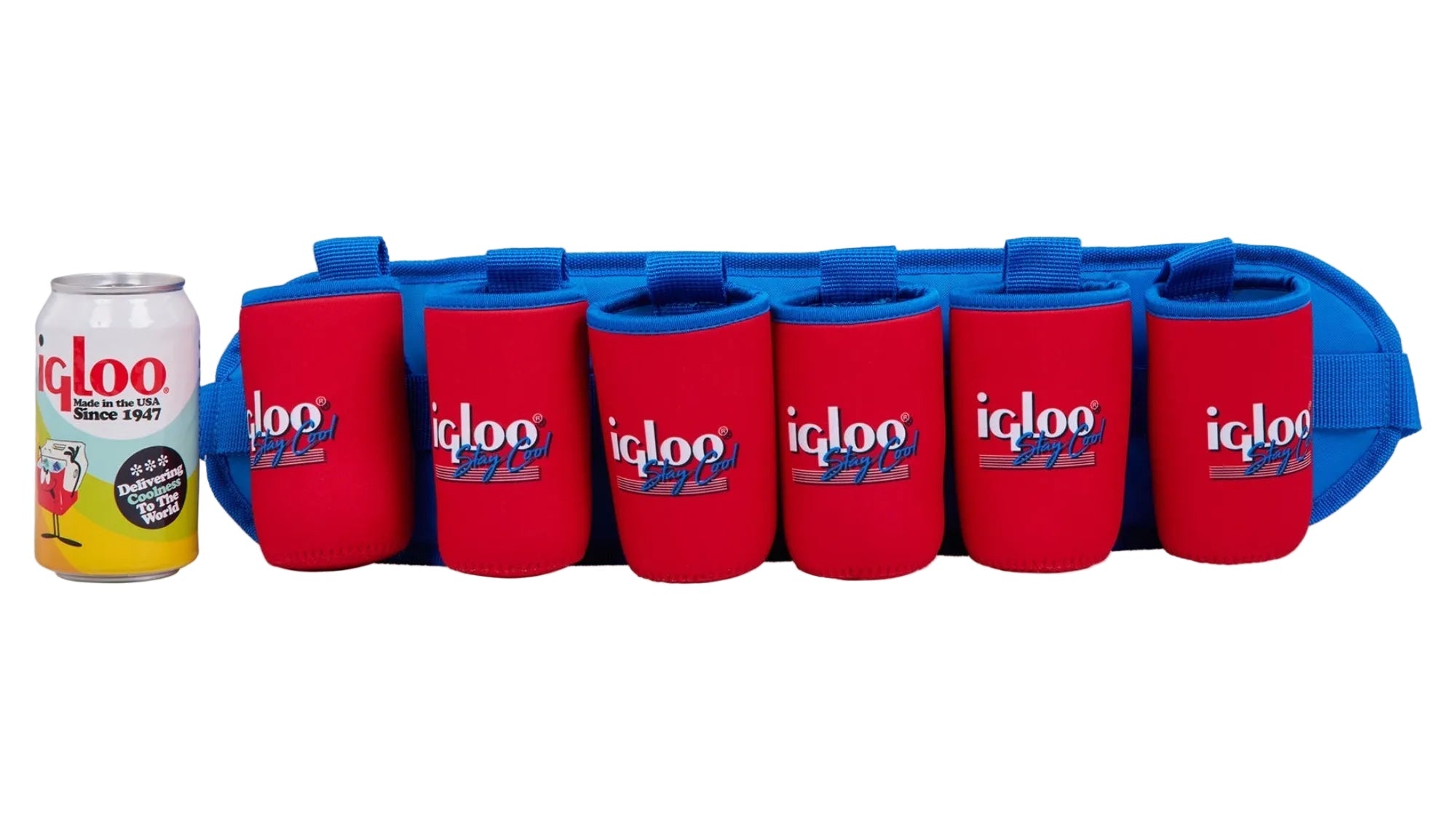 Igloo Retro Beerdolier 6 Can Cooler Holster Americana - Shop  Soft-sided Coolers at  Trekaline