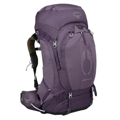 Osprey Aura AG 65 - Women backpack with premium ventilation and women's-specific fit, perfect for backpacking trips.