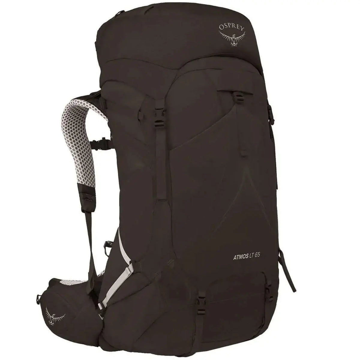 Osprey Atmos AG LT 65 - Men backpack with AntiGravity suspension and rain cover, ideal for backpacking, made from recycled materials.