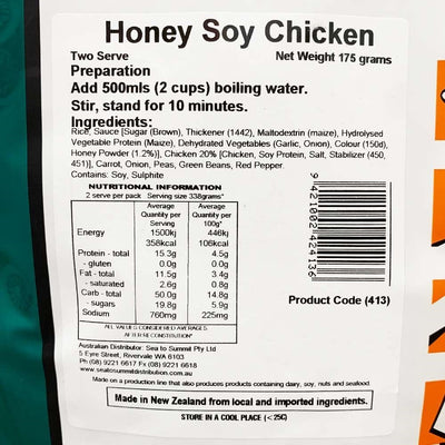 Back Country Cuisine Honey Soy Chicken - Shop  Backpacking Dinners at  Trekaline