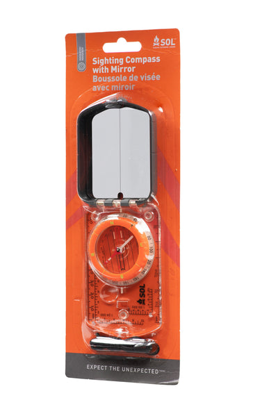 Survive Outdoors Longer Sighting Compass with Mirror