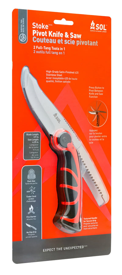Survive Outdoors Longer Stoke Pivot Knife and Saw
