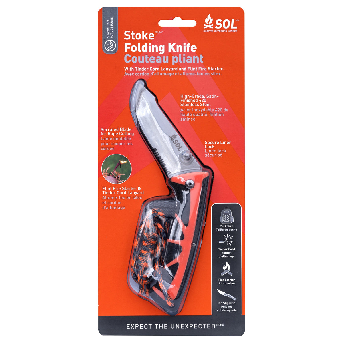 Survive Outdoors Longer Stoke Field Knife