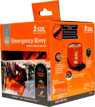 Survive Outdoors Longer Emergency Bivvy with Rescue Whistle