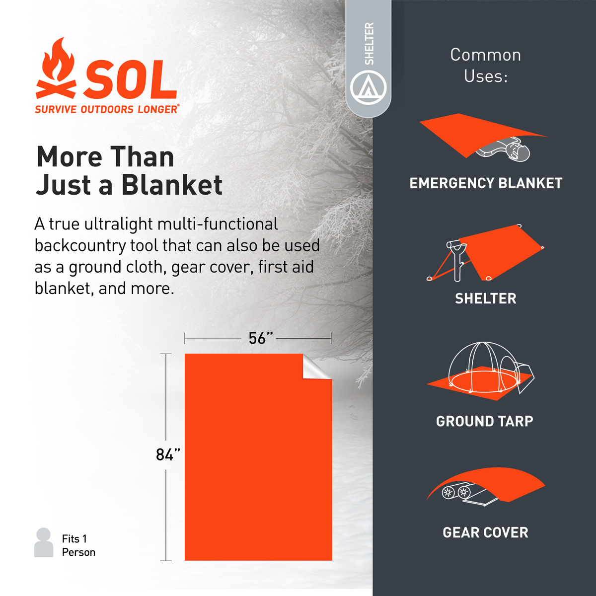 Survive Outdoors Longer Emergency Blanket