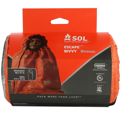 Survive Outdoors Longer Escape Bivvy with Hood - Orange