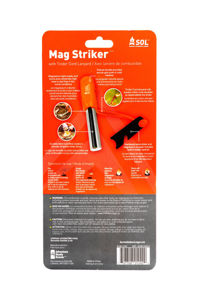 Survive Outdoors Longer Mag Striker with Tinder Cord