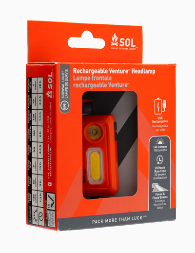 Survive Outdoors Longer Venture Rechargeable Headlamp