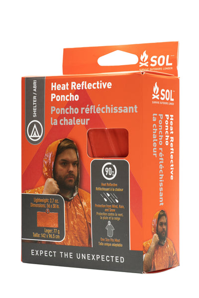 Survive Outdoors Longer Heat Reflective Poncho