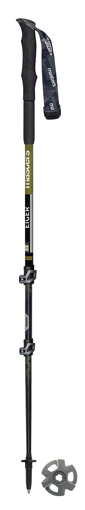 Masters Eiger Trekking Poles - Black / Green