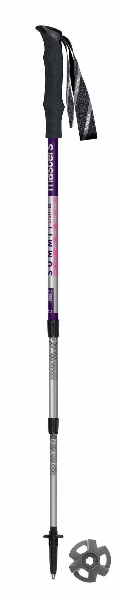 Masters Summit Light W women trekking poles adjustable and lightweight with ergonomic foam grips for hiking stability.