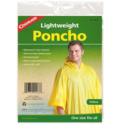 Coghlan's Waterproof Emergency Rain Poncho - Shop  Rain Ponchos at  Trekaline