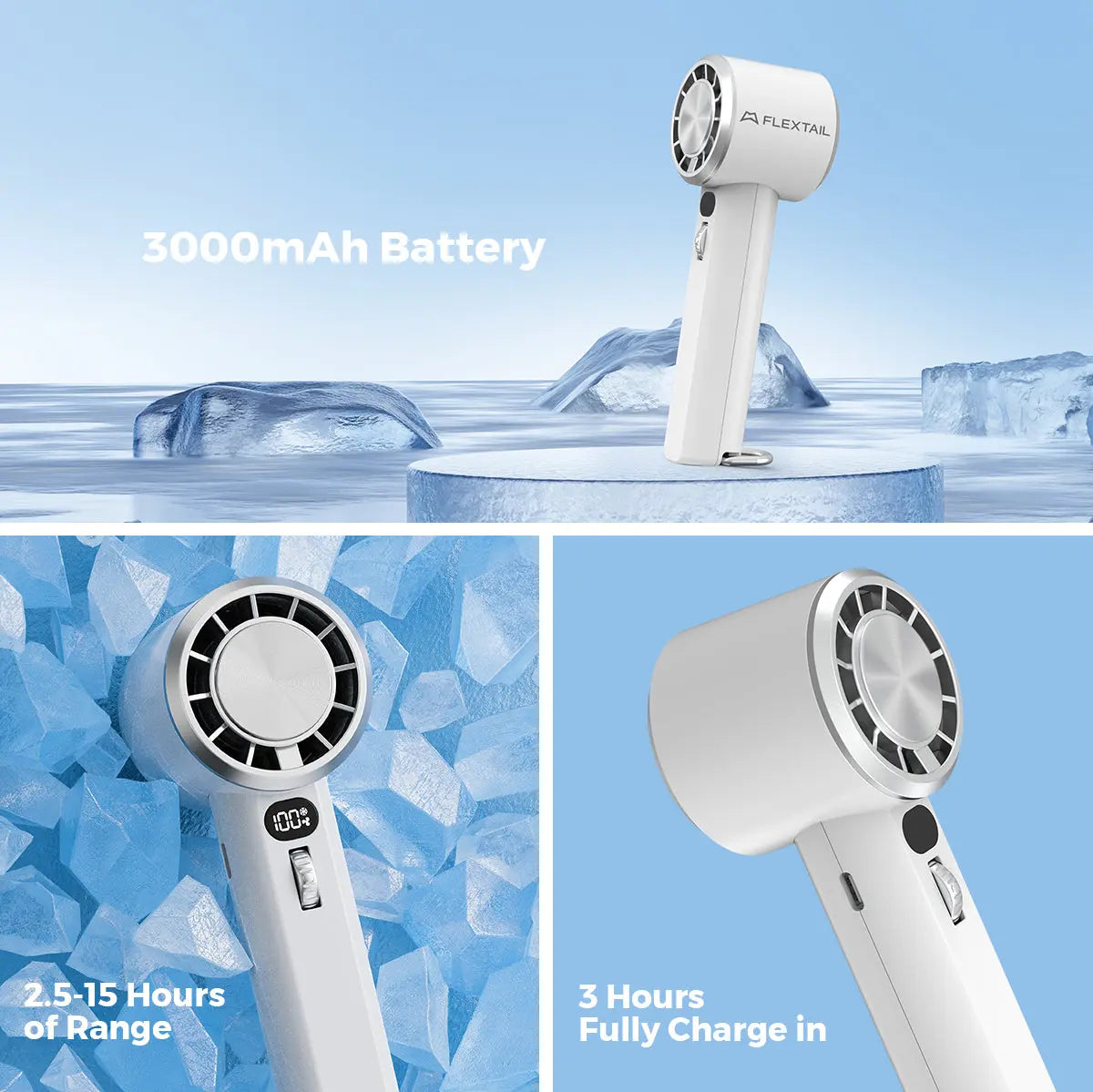 Flextail Max Handheld Fan Pro Portable Battery Travel Fan