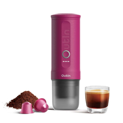 Outin Nano Portable Espresso Machine - Crimson Red