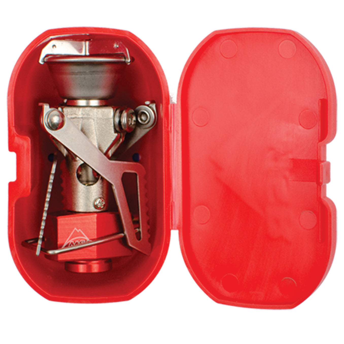 MSR PocketRocket 2 Stove in compact red case for lightweight camping