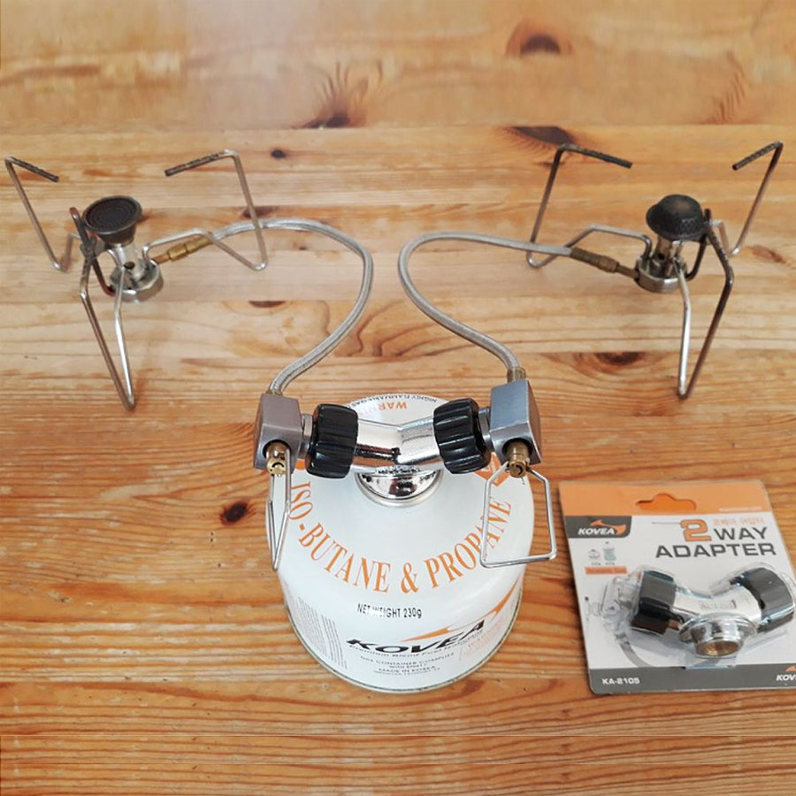 Kovea Two-Way Gas Adapter Splitter - Shop  Camp Stove Accessories at  Trekaline