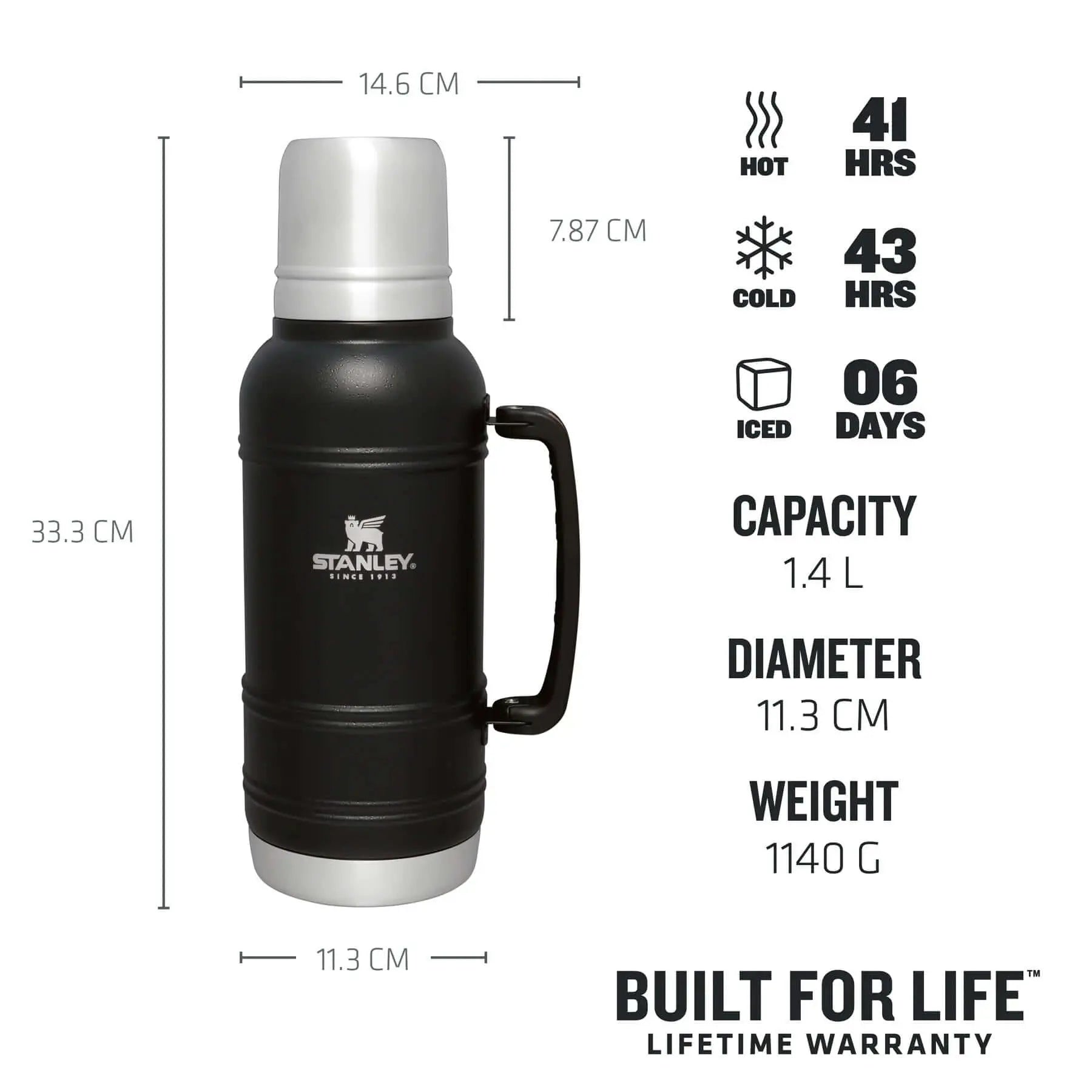 The Artisan Thermal Bottle - 47 oz / 1.4 L - Shop  Thermoses at  Trekaline