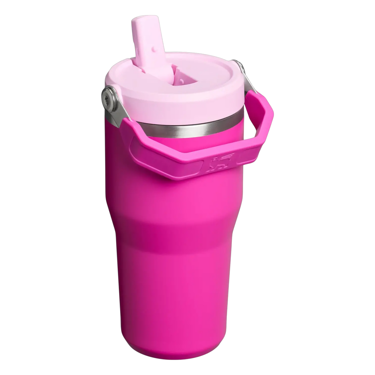 Stanley IceFlow Flip Straw Tumbler pink insulated cup with flip straw, 20 oz / 600 ml for hydration