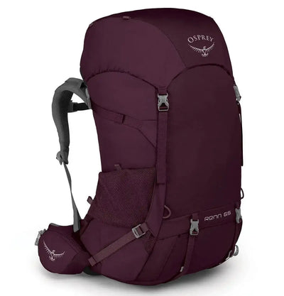 Osprey Renn 65 - Women backpack with raincover and adjustable torso, featuring women's-specific fit and bluesign® certification.