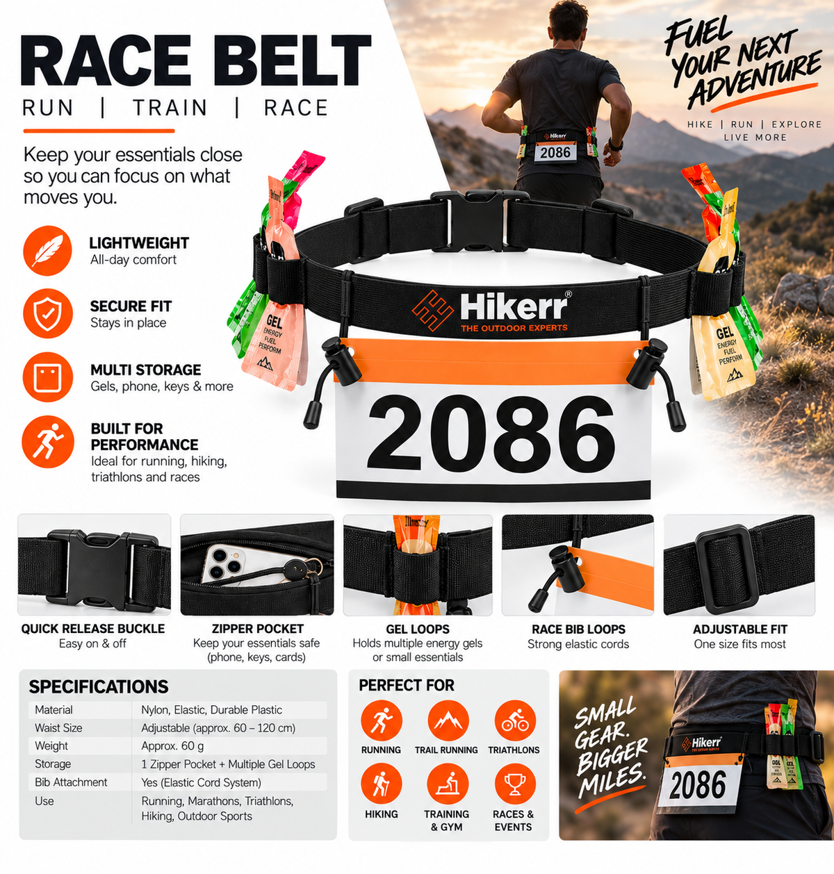 Hikerr Race Belt