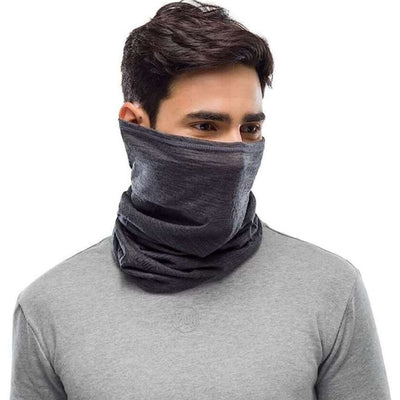 Buff Merino Lightweight Neckwear Solid Grey Scarf