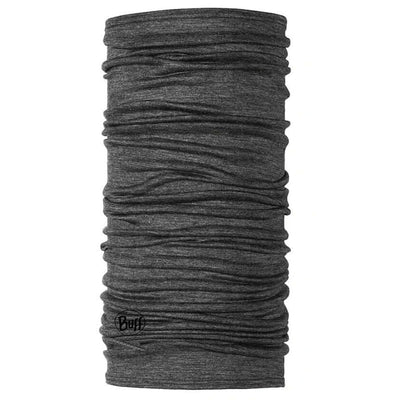Buff Merino Lightweight Neckwear Solid Grey Scarf