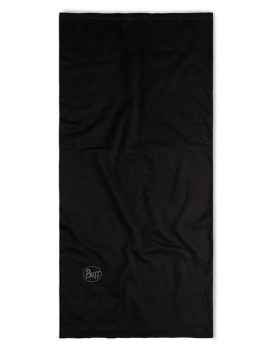 Buff Merino Lightweight Neckwear Solid Black Scarf