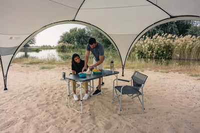Coleman Aluminum Deck Chair with Table - Shop  Camp Chairs at  Trekaline