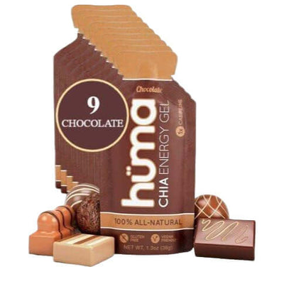 Huma Chia Energy Gel Chocolate pack of 9