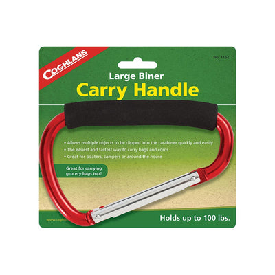 Coghlan's Large Biner Carry Handle - Shop  Carabiner Keychains at  Trekaline