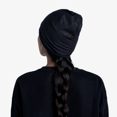 Buff EcoStretch and Polar Beanie - Solid Black