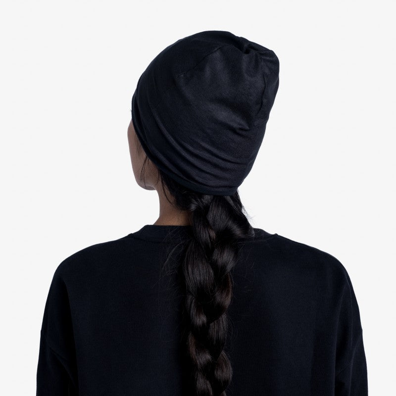 Buff EcoStretch and Polar Beanie - Solid Black