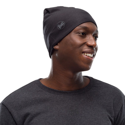 Buff EcoStretch and Polar Beanie - Solid Black