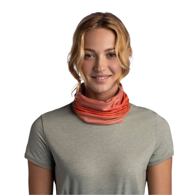 Buff CoolNet UV Keffy Nectarine Orange Neck Gaiter