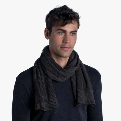 Buff Knitted Collar Francis Graphite Winter Neck Warmer
