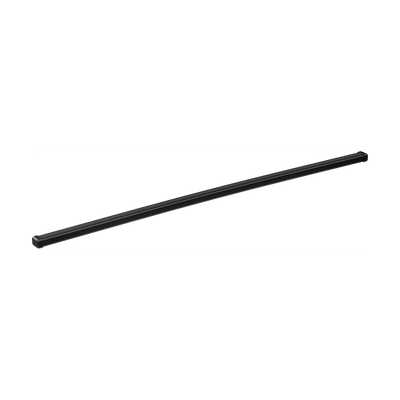 Thule SquareBar Evo classic roof rack system with corrosion-resistant galvanized steel and black polymer coating for enhanced cargo grip.