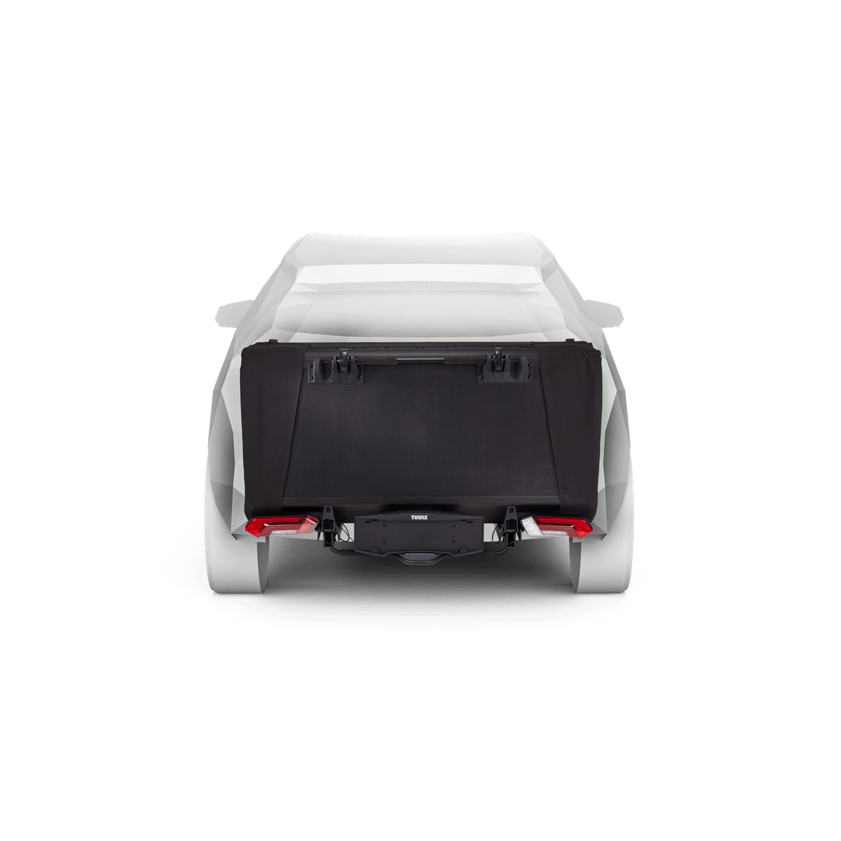 Thule Thule Outset - 3-person towbar-mounted car tent installed on vehicle rear showcasing camping convenience and accessibility.
