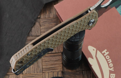 Honey Badger Large Claw Smooth Knife 8Cr13MoV Steel