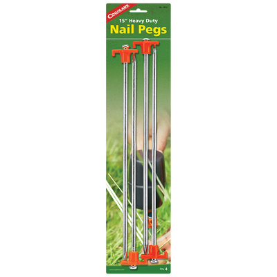 Coghlan's 15-Inch Heavy Duty Nail Pegs 4-Pack - Shop  Tent Stakes at  Trekaline