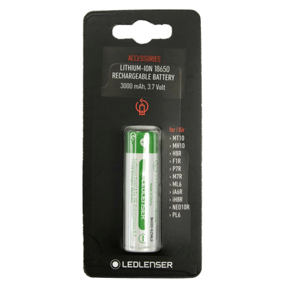 Ledlenser 18650 Li-Ion Rechargeable Battery 3000 mAh - Shop  Batteries at  Trekaline