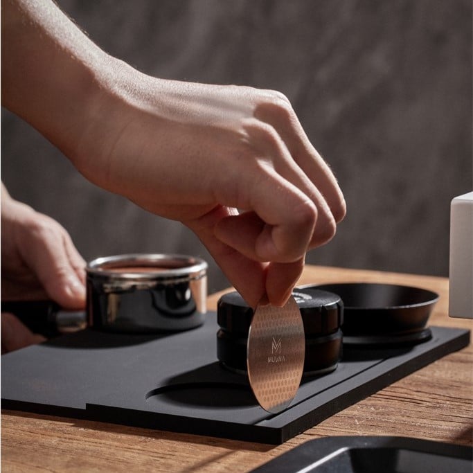 Muvna Silicone Tamping Mat Station Black