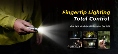 Flextail Zero Flashlight 1200 EDC Pocket Light - Shop Flashlights at Trekaline