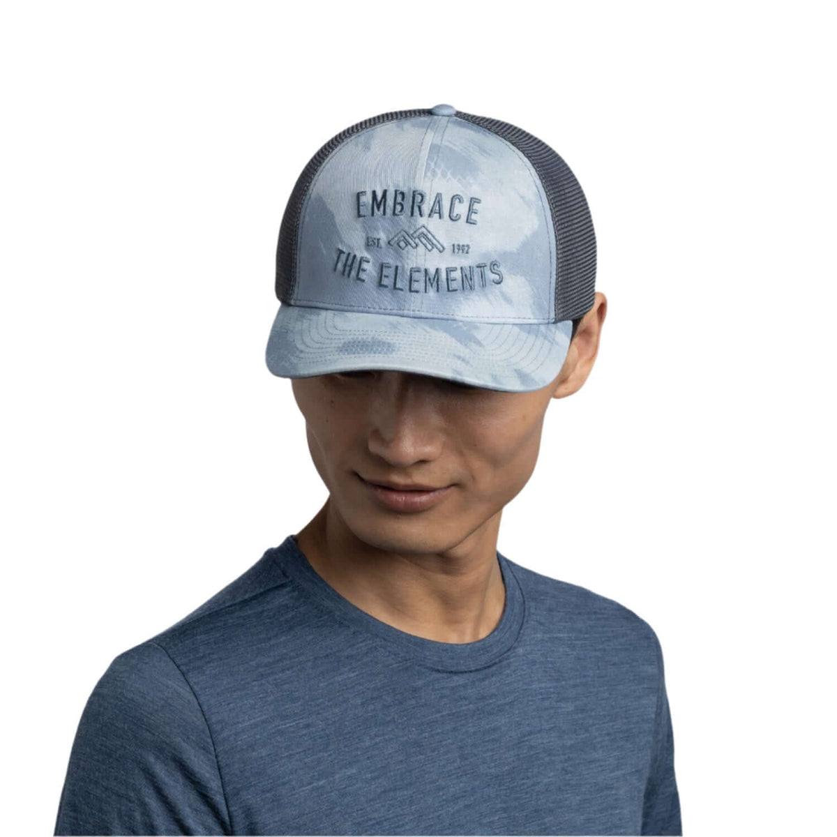Buff Explore Trucker Cap Tery Mist Grey Snapback