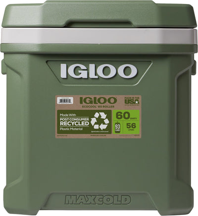 Ecocool 60Qt / 56L Roller Cooler - Shop  Hard-sided Coolers at  Trekaline