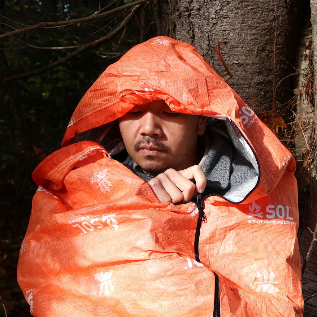 Survive Outdoors Longer Escape Bivvy with Hood - Orange