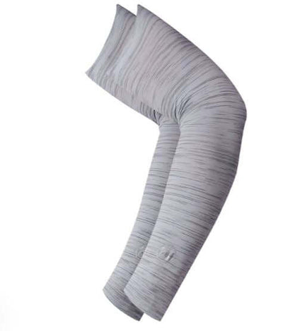 Buff Reflective Arm Sleeves Light Grey UPF50 Cooling
