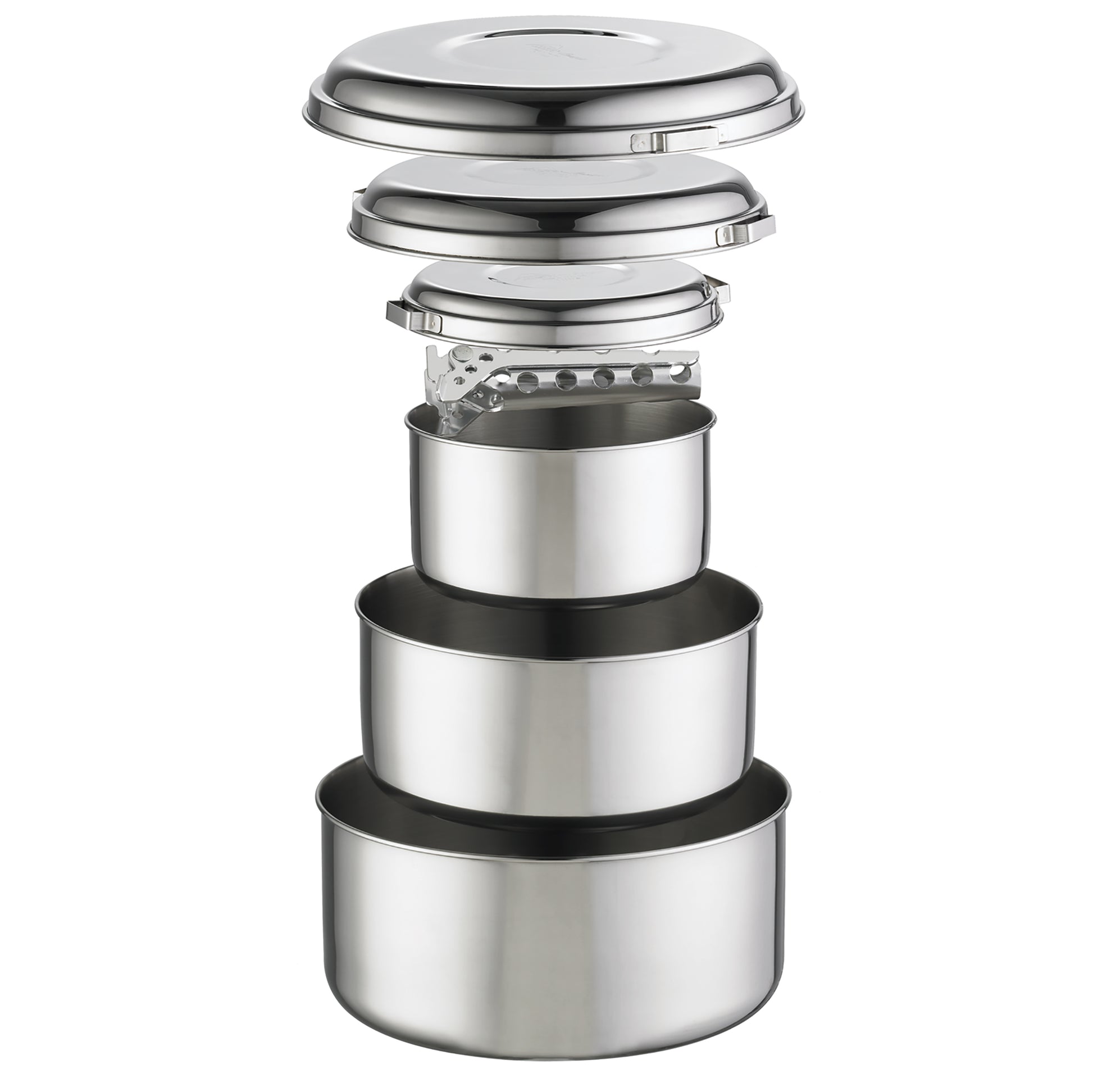 MSR Alpine 4 Stainless Steel Pot Set - Shop  Cook Pots at  Trekaline