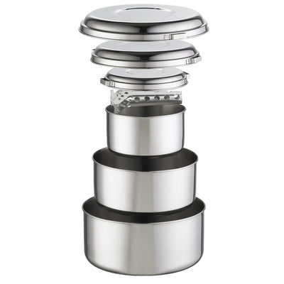 MSR Alpine 4 Stainless Steel Pot Set - Shop  Cook Pots at  Trekaline