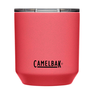 Camelbak Horizon Rocks Tumbler Insulated Cup in red, 10oz, perfect for outdoor gatherings, keeps beverages cool and fresh.