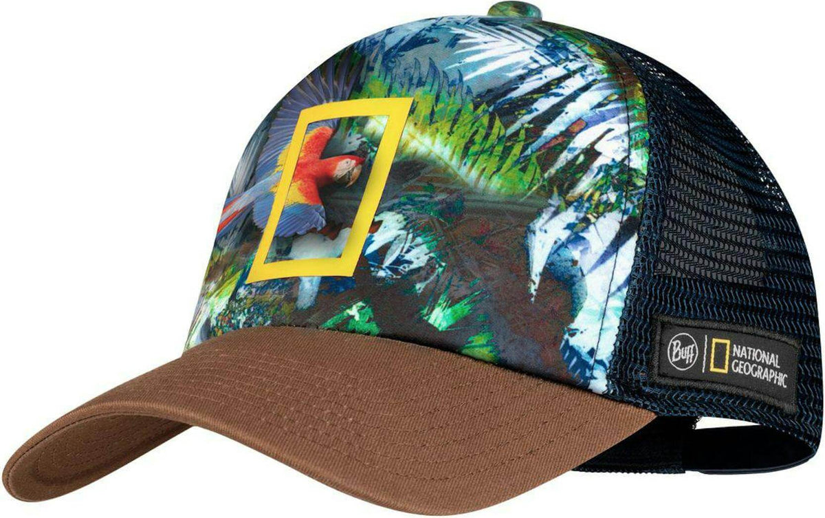 Buff Trucker Cap National Geographic Scarlett Macaw